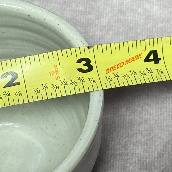 Vintage Williamsburg Pottery Salt Glaze Mug Cup Blue Floral - Picture 10 of 10